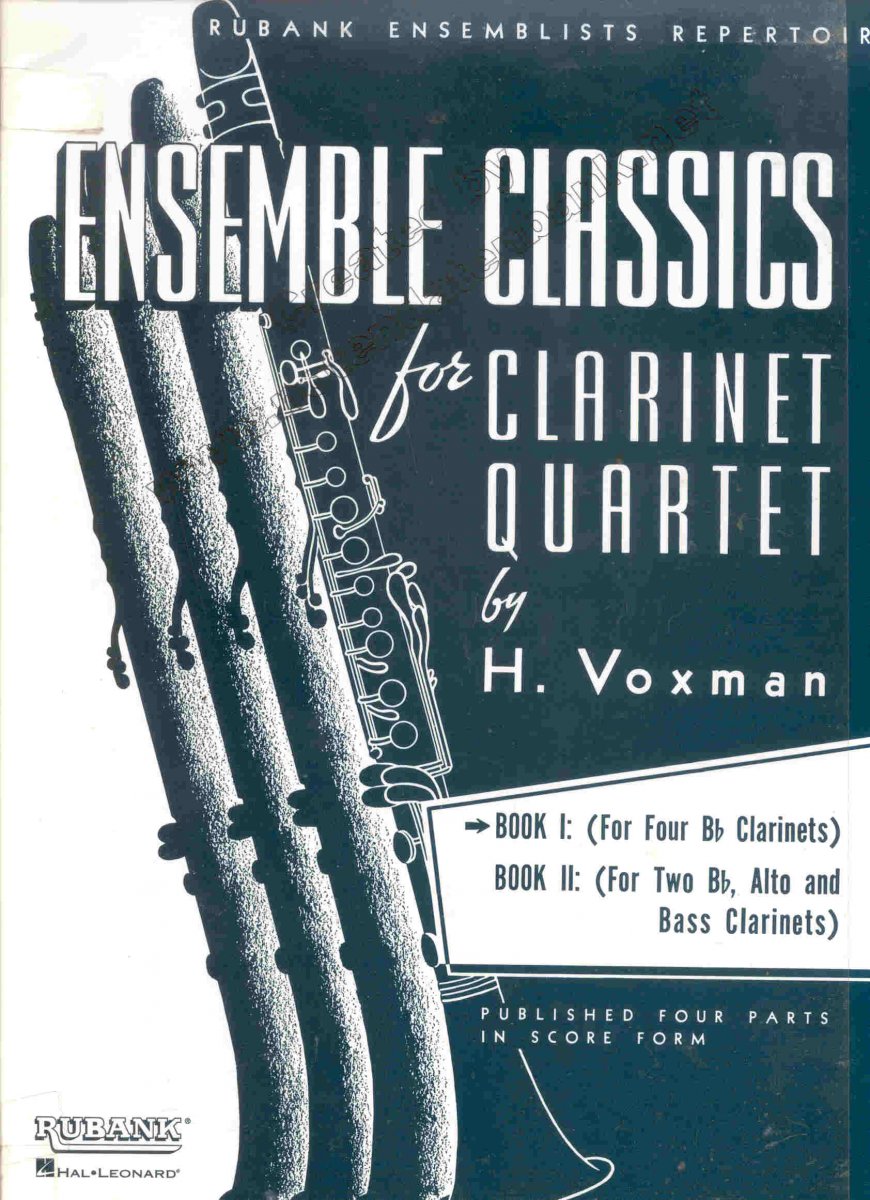Ensemble Classics for Clarinet Quartet #1 - hacer clic aquí Ensemble Classics for Clarinet Quartet #1 - hacer clic aquí