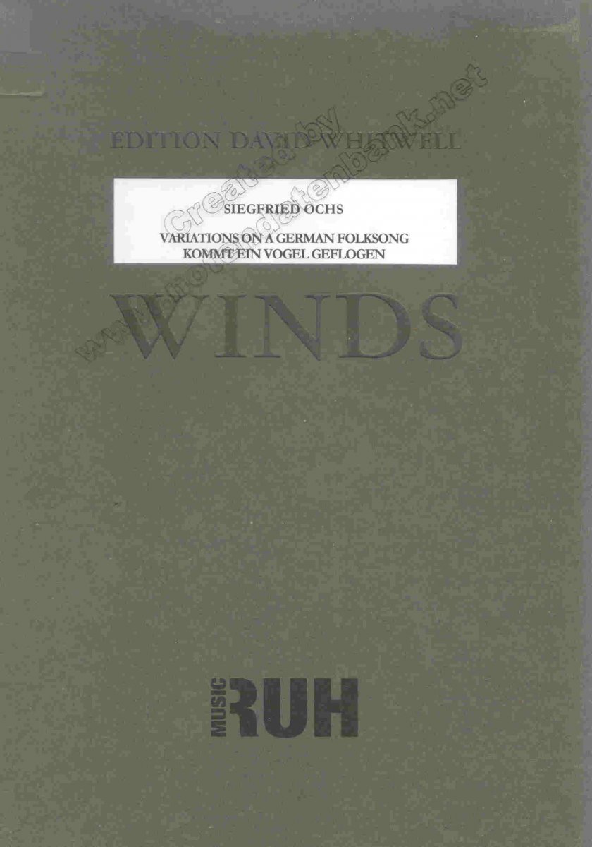 Variations on a German Folksong 'Kommt ein Vogel geflogen' - hacer clic aqu�
