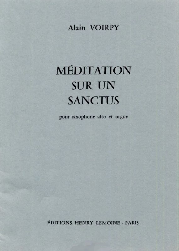Meditation sur un Sanctus - hacer clic aquí Meditation sur un Sanctus - hacer clic aquí
