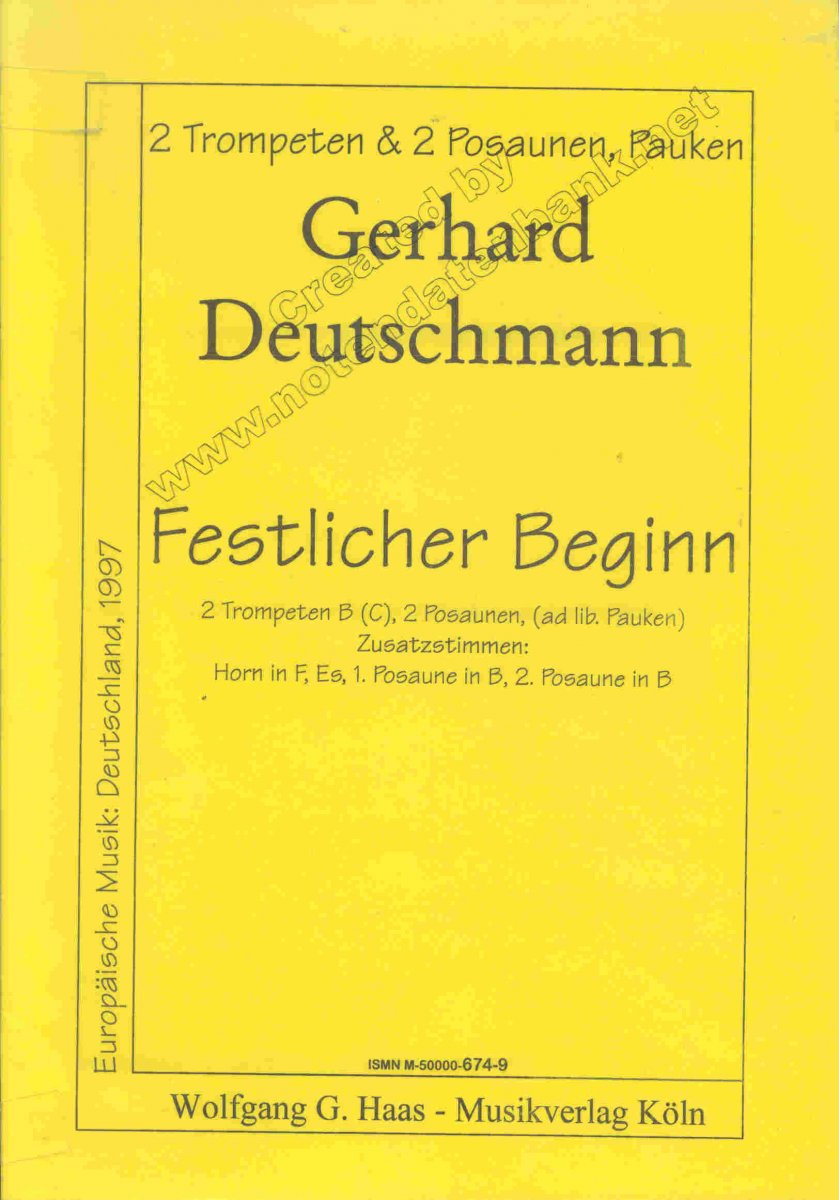 Festlicher Beginn - hacer clic aqu�