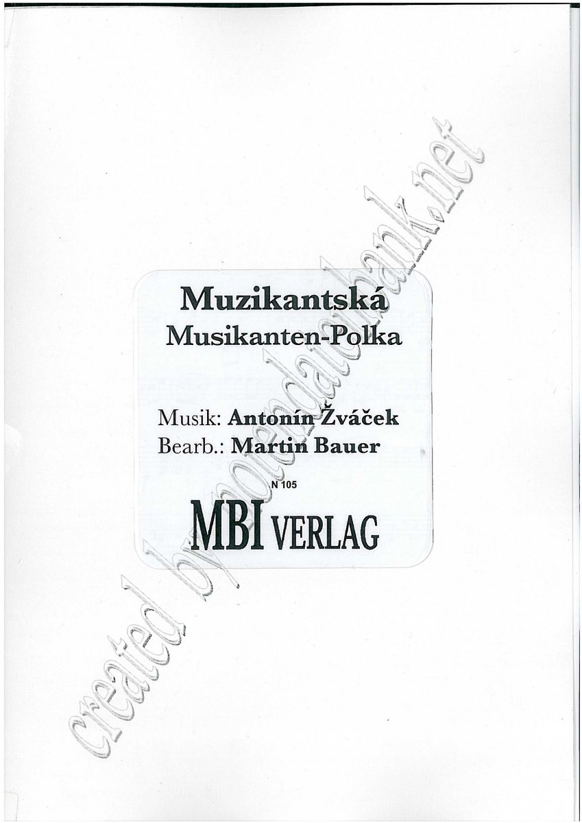 Muzikantska (Musikanten Polka) - hacer clic para una imagen más grande