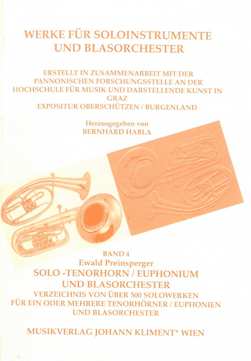 Werke für Soloinstrumente und Blasorchester #4: Solo Tenorhorn/Euphonium und Blasorchester - hacer clic para una imagen más grande