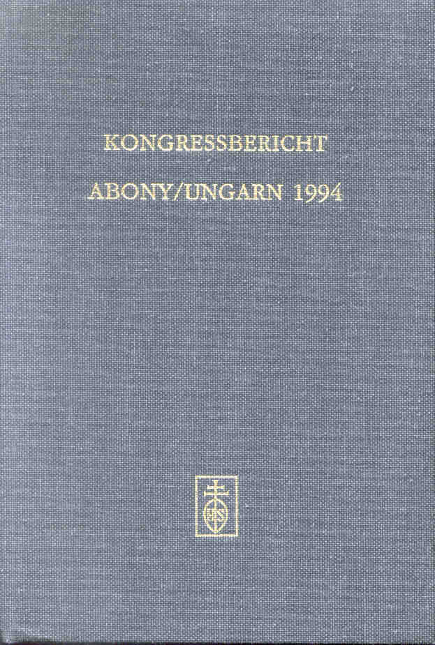 IGEB - Kongressbericht 1994 Abony, Ungarn - hacer clic aqu