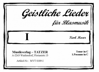 Geistliche Lieder fr Blasmusik, Heft I - hacer clic aqu