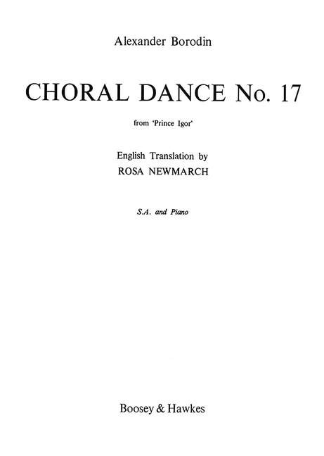 Choral Dance 17 from 'Prince Igor' - hacer clic aquí Choral Dance 17 from 'Prince Igor' - hacer clic aquí