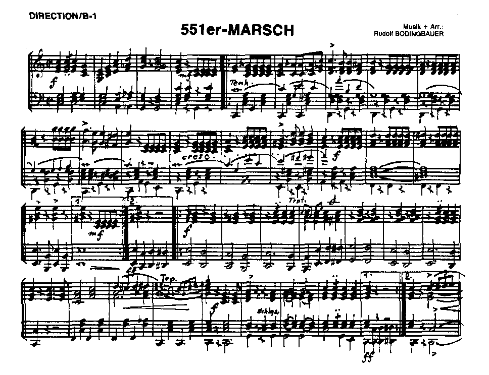551er Marsch - Muestra de música