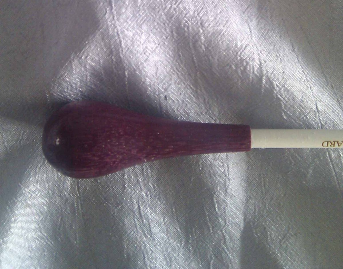 Dirigierstock Serie S, L�nge 12, Purpleheart, weiss - hacer clic aqu�